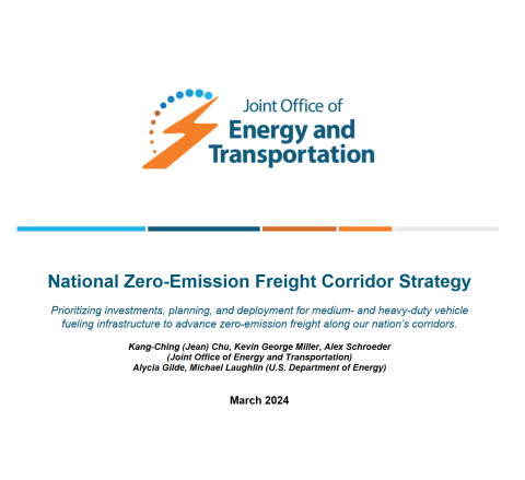 national zero emission corridor strategy cover page